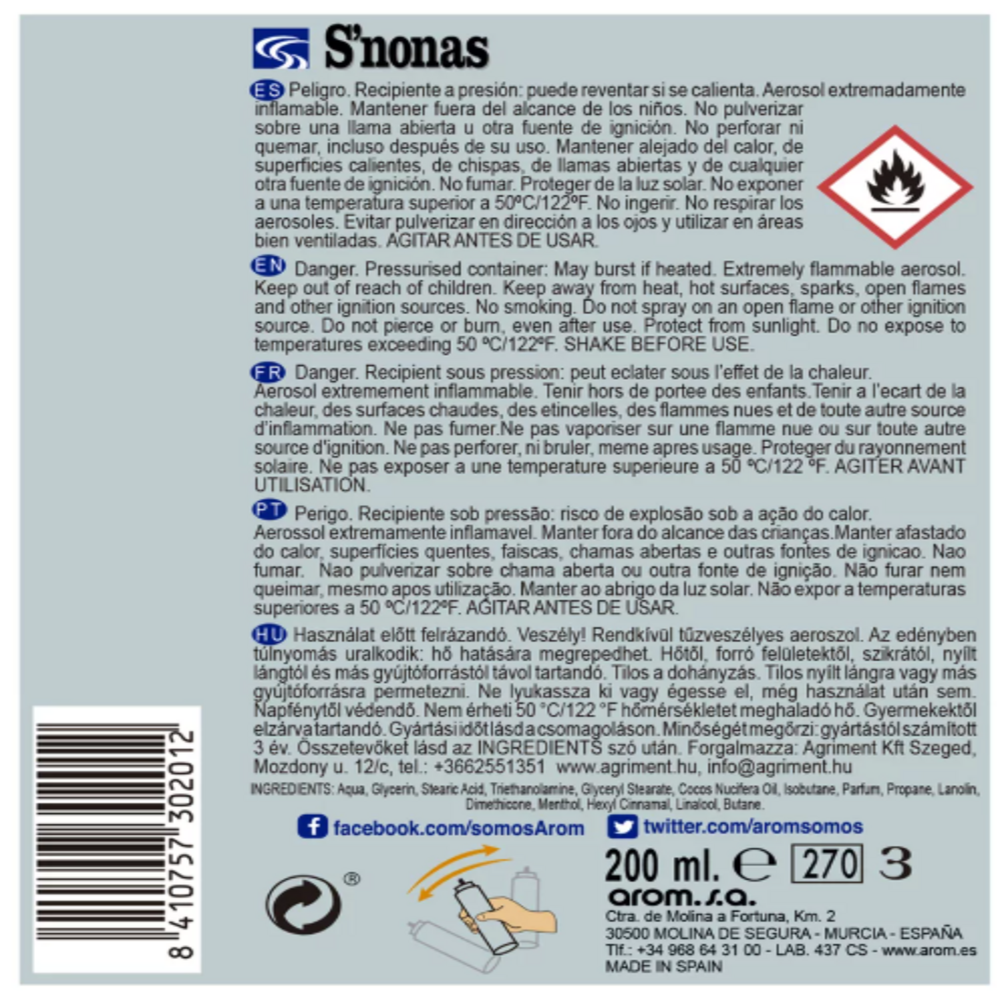 Espuma de afeitar S'nonas - Image 2